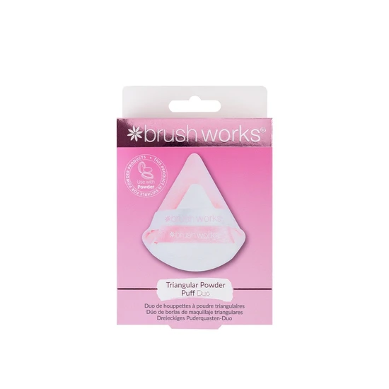 Brushworks Triangular Powder Puff Duo