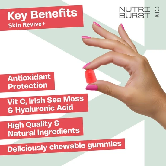 Nutriburst Skin Revive+ Antioxidant Protection Gummies 30 Gummies