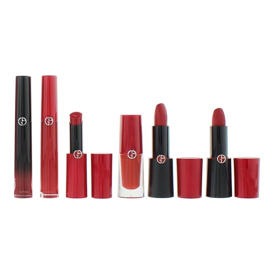Giorgio Armani Red Lip Collector's Limited Edition Gift Set Shade 400 6 Pieces