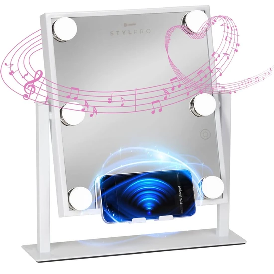Stylpro Glam & Groove Hollywood Vanity Music Mirror
