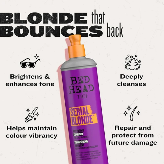 TIGI Bed Head Serial Blonde Restoring Shampoo 400ml