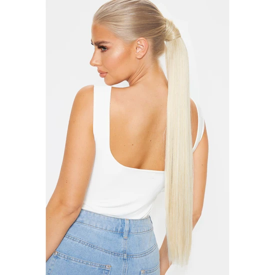 LullaBellz Grande 26" Straight Wraparound Pony BLONDES | CARAMEL BLONDE