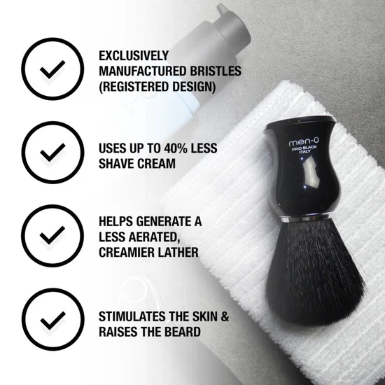 men-ü Pro Black Shaving Brush