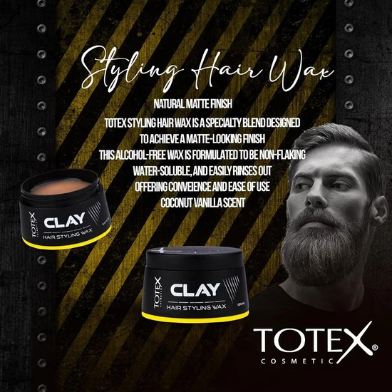 Totex Cosmetic Clay Hair Styling Wax 150ml