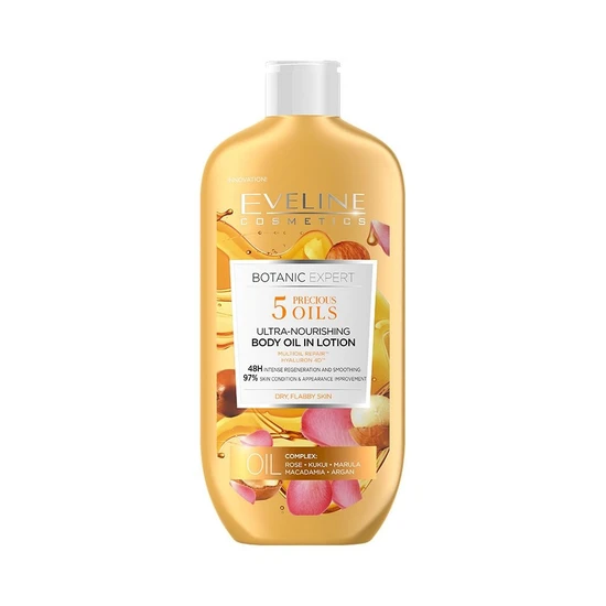 Eveline Botanic Expert 5 Precious Oils Ultra Nourishing Body Oil In Lotion 350ml