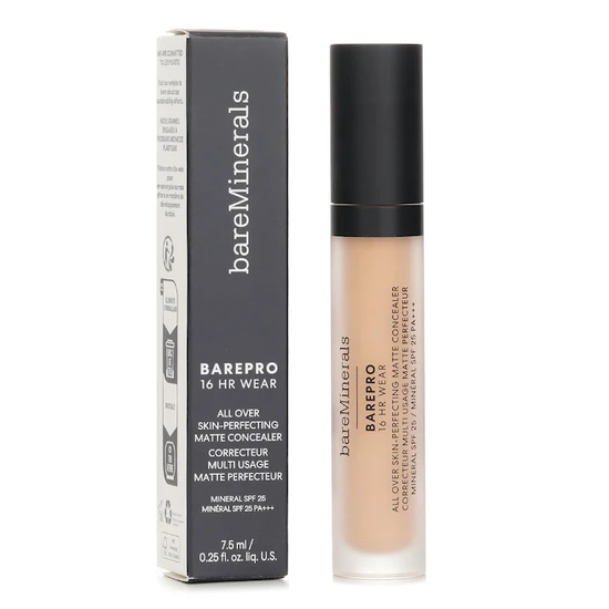 bareMinerals BAREPRO 16HR Wear All Over Skin-Perfecting Matte Concealer Mineral SPF 25 200 Light Neutral