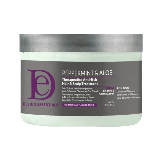 Design Essentials Design Peppermint & Aloe Therapeutics Anti Itch Hair & Scalp Treatment 120g