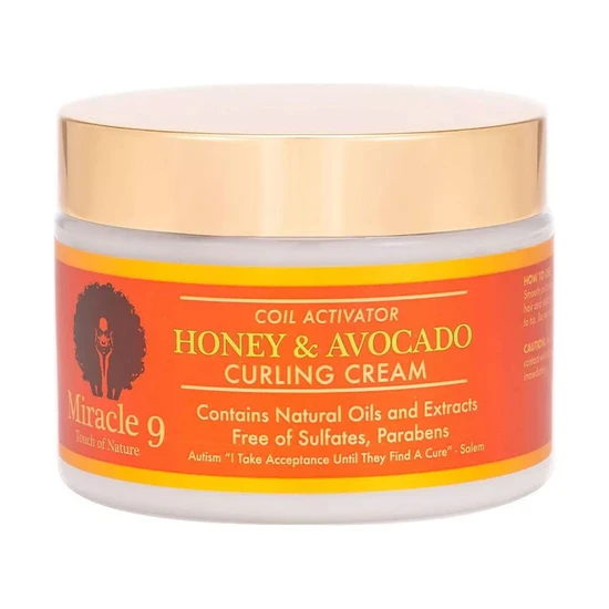 Miracle 9 Coil Activator Honey & Avocado Curling Cream 340ml
