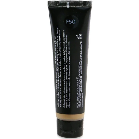 Cargo Cosmetics HD + Picture Perfect Liquid Foundation F50