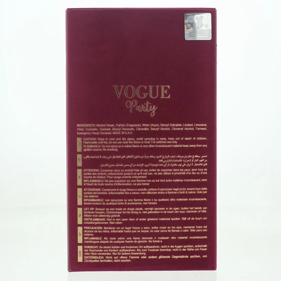 Maison Alhambra Vogue Party Eau De Parfum 100ml
