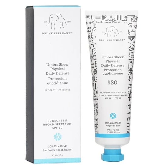 Drunk Elephant Umbra Sheer Physical Daily Defence Protection SPF 30 90ml