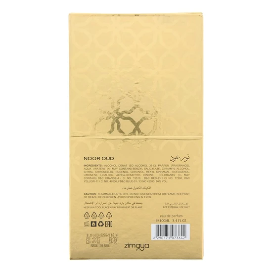 Zimaya Noor Oud Eau De Parfum 100ml