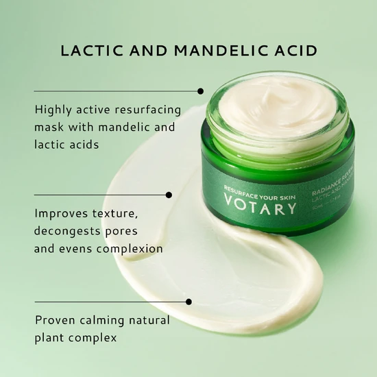 Votary Radiance Reveal Mask Lactic & Mandelic Acid 50ml