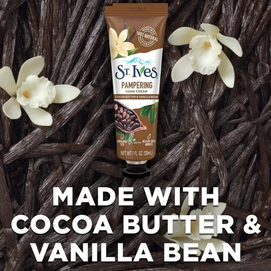 St. Ives Pampering Cocoa Butter & Vanilla Bean Hand Cream 30ml
