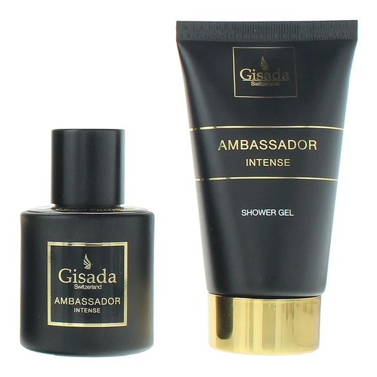 Gisada Ambassador Intense Gift Set 50ml Eau De Parfum + 100ml Shower Gel