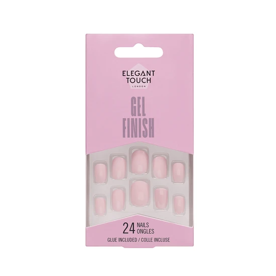 Elegant Touch Perfect Pink Nail Gel Finish 24 Nails