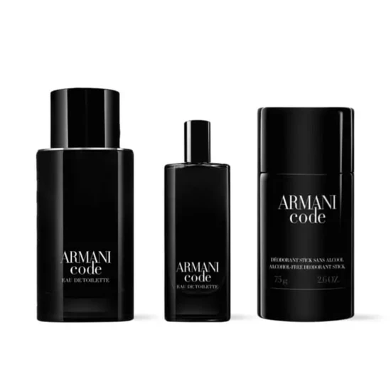 Giorgio Armani Code Gift Set 75ml EDT + 75g Deodorant Stick + 15ml EDT