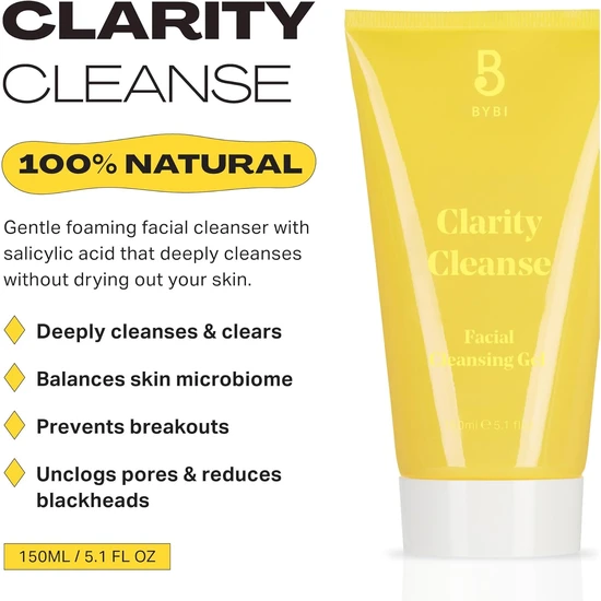BYBI Beauty Clarity Cleanse Facial Gel Cleanser 150ml