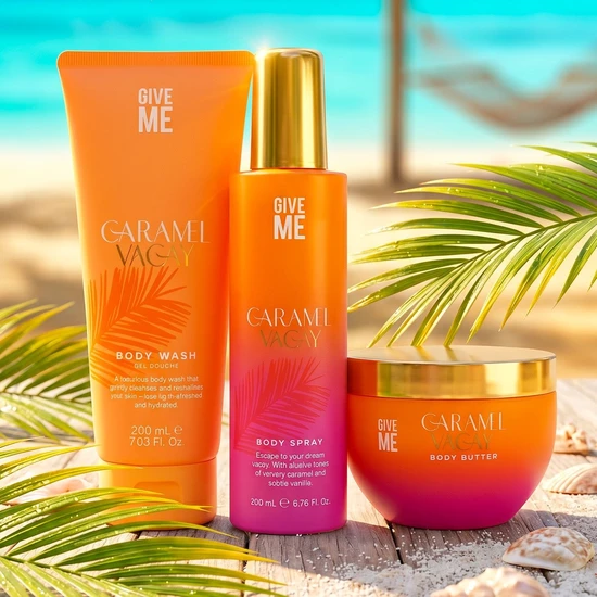 Give Me Caramel Vacay Body Trio Set
