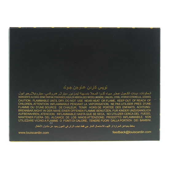 Louis Cardin Illusion Gold Eau De Parfum 100ml