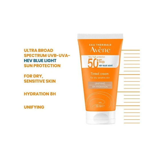 Avène Very High Protection Tinted Sun Cream SPF 50+ For Dry Sensitive Skin
