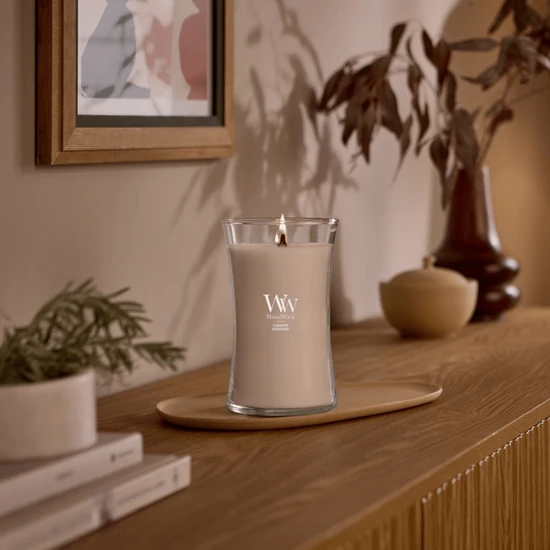 WoodWick Cashmere Large Hourglass Candle