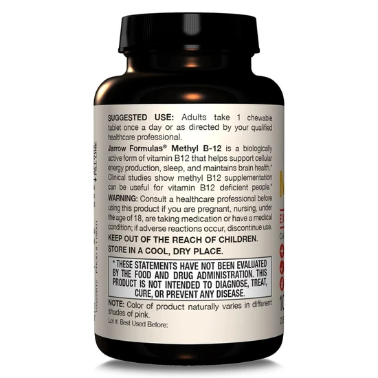 Jarrow Formulas Methyl B12 1000mcg Lozenges 100 Lozenges