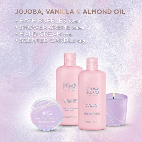 Baylis & Harding JoJoba Candle Gift Set Jojoba & Mandarin Candle + JoJoba & Mandarin Hand Cream