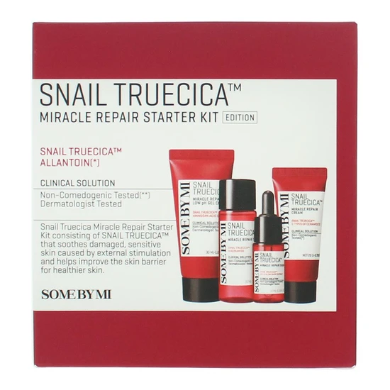 Some by Mi Snail Truecica Gift Set Cleansing Gel 30ml + Toner 30ml + Serum 10ml + Cream 20g