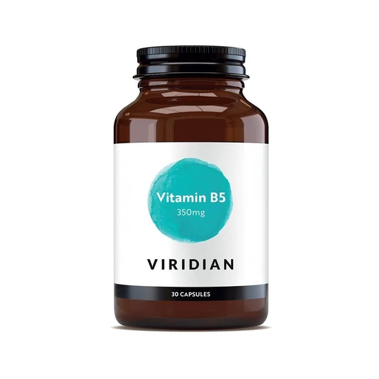 Viridian Vitamin B5 Pantothenic Acid 350mg Veg Capsules 30 Capsules
