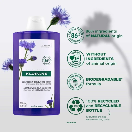 Klorane Shampoo With Organic Centaury 400ml