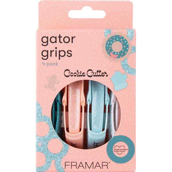 Framar Cookie Cutter Gator Grips Pack Of 4