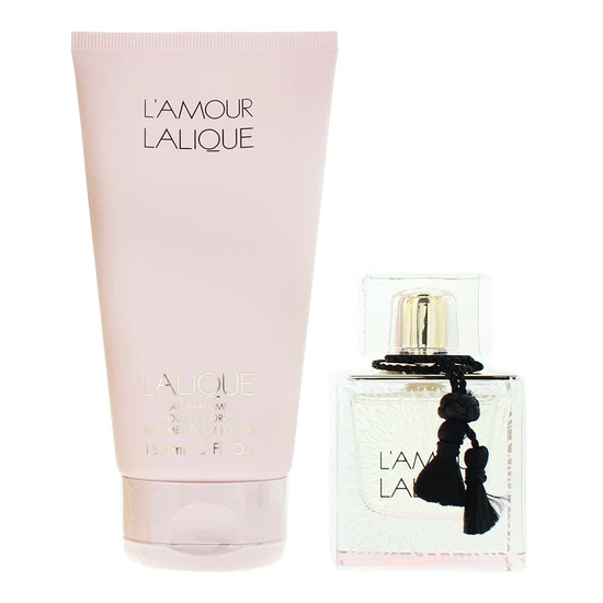 Lalique L'Amour Eau De Parfum 50ml Gift Set 50ml Eau De Parfum & 150ml Body Lotion
