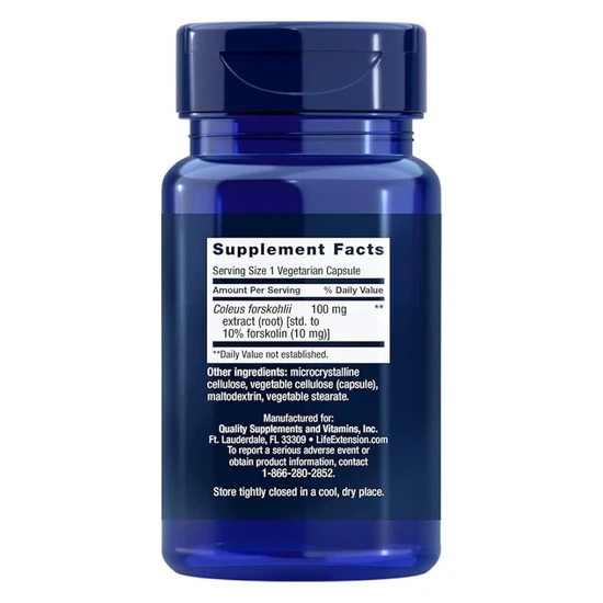 Life Extension Forskolin 10mg 60 Veg Capsules