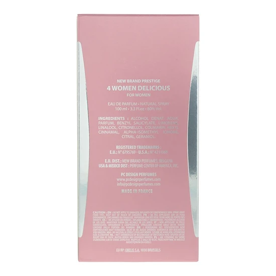 New Brand 4 Women Delicious Eau De Parfum 100ml
