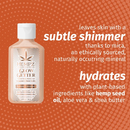 Hempz Glow Getter Herbal Body Moisturiser With Shimmer 66ml