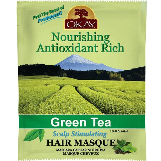 Okay Nourishing Antioxidant Rich Green Tea Scalp Stimulating Hair Masque 44ml / Green Tea