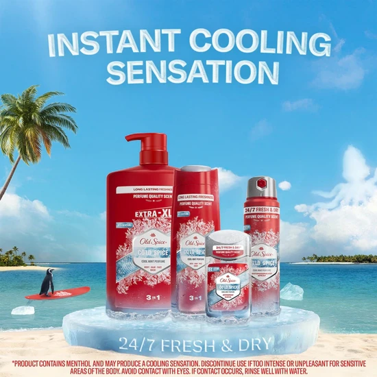 Old Spice Cold Spice 3-In-1 Shower Gel 400ml