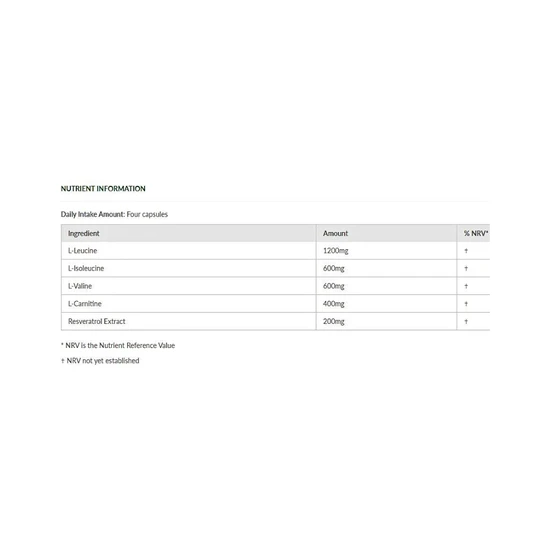 Motion Nutrition Body Strength BCAA Capsules 120 Capsules