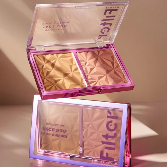 Collection Filter Finish Face Duo Palette Blush & Bronze Blush & Bronze