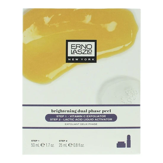 Erno Laszlo Brightening Dual-Phase Peel Gift Set 50ml Exfoliator + 25ml Peel