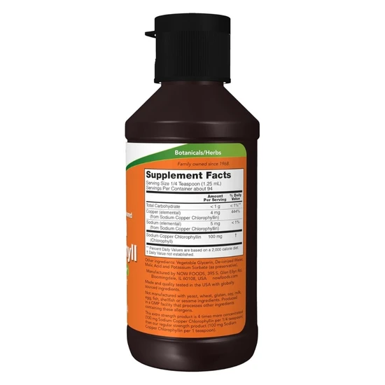 NOW Foods Extra Strength Chlorophyll Liquid Unflavoured 118ml