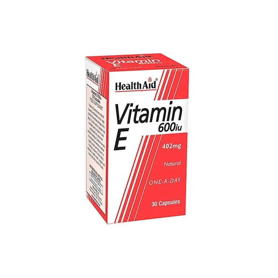 Health Aid Vitamin E 600iu Natural Capsules 30 Capsules