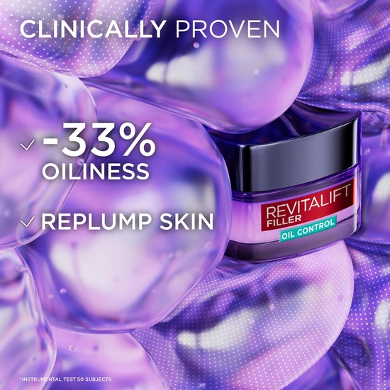 L'Oreal Paris Revitalift Filler 8h Oil Control Hyaluronic Gel Cream 50ml