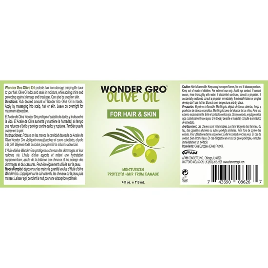 Wonder Gro Olive Oil 118ml