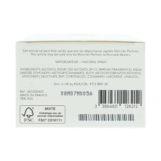 Moncler Pour Homme Eau De Parfum 100ml