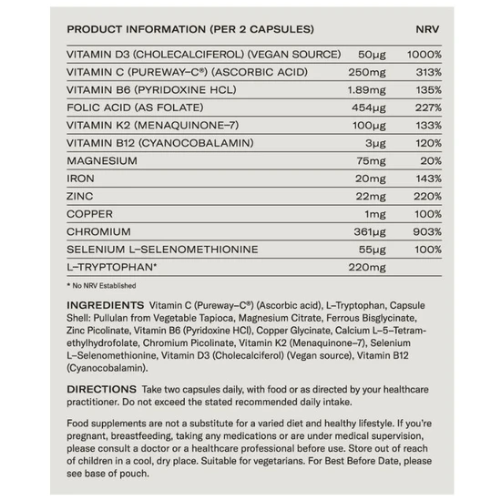 SOW Minerals Immune & Serene Capsules 60 Capsules
