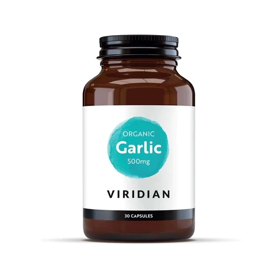 Viridian Organic Garlic 500mg Capsules 30 Capsules