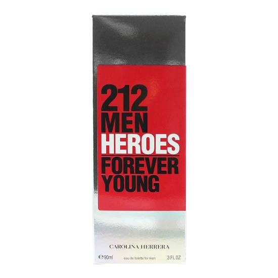 Carolina Herrera 212 Men Heroes Forever Young Eau De Toilette 90ml