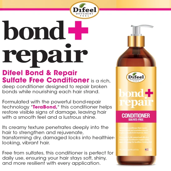 Difeel Bond Repair Sulphate Free Shampoo 1000ml